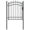 vidaXL Оградна врата с шипове EMMEN 150 x 100 cm