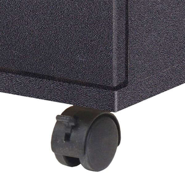 vidaXL Контейнер с чекмеджета, 33x45x60 см, черен