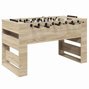 vidaXL Маса за фуутбол Сонома дъб 146,5 x 74 x 85 см