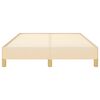 vidaXL Рамка за легло без матрак, кремава, 120x200 см, плат