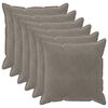 vidaXL Калъфка за възглавница 6 pcs HOUTEN Светлосиво 60 x 60 cm