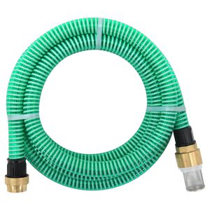 vidaXL Смукателен маркуч с месингови съединители 1,1" 3 м PVC