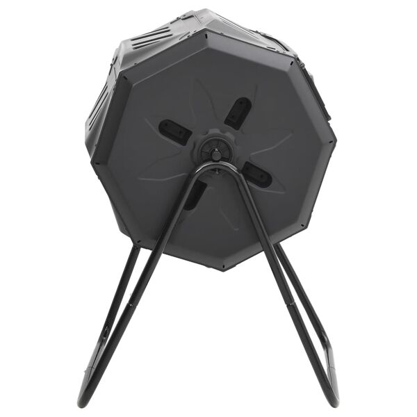 vidaXL Градински компостер, черен, 73x64x95 см, 160 л