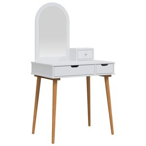 vidaXL Комплект тоалетно шкафче FAUSKE 3 бр. Бяло 76 x 50 x 143 см
