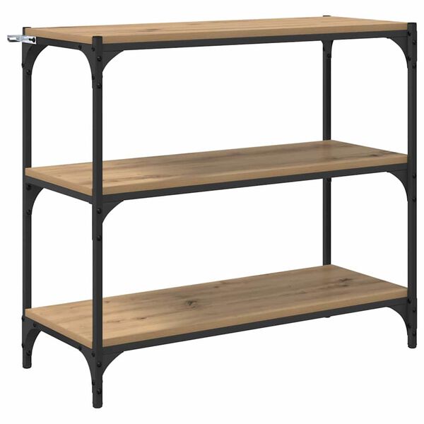 vidaXL Шкаф за книги Дъб 80 x 33 x 70,5 см