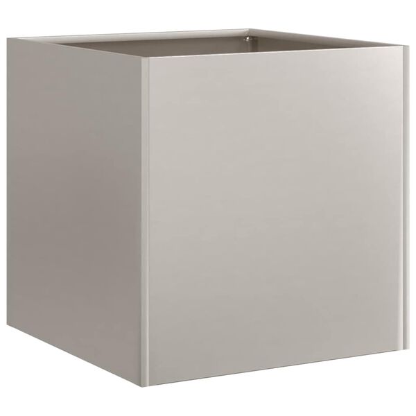 vidaXL Кашпа, ръждива, 40x40x40 см, патинираща стомана