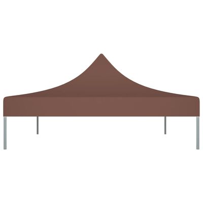 vidaXL Покривало за парти шатра, 4x3 м, кафяво, 270 г/м²