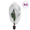 vidaXL Зимни покривала за растения с цип, 4 бр, 70 г/м&sup2;, 3,93x3,5 м