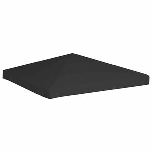 vidaXL Покрив за шатра, 270 г/м&sup2;, 3x3 м, черен