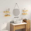 vidaXL Плаващ рафт 4 pcs Горчично жълто 40 x 18 x 2,5 см Стомана
