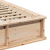 vidaXL Рамка за легло Кафяво 180 x 200 cm Солидно борово дърво