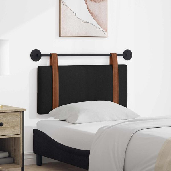 vidaXL Висяща табла Монтиране на стена Черен 90 x 55 x 5 см Антично PU