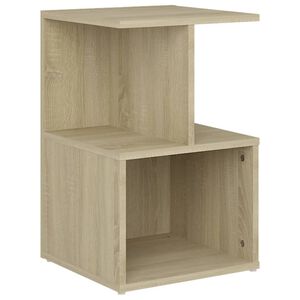 vidaXL Нощно шкафче, дъб сонома, 35x35x55 см, инженерно дърво