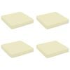 vidaXL Кушони за сядане, 4 броя VUGHT 4 pcs 100% полиестер Кремаво