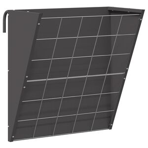 vidaXL Висяща хранилка за сено Черно 61 x 33 x 66 см 5 kg