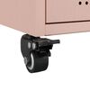 vidaXL Бюфет, розов, 36x39x72 см, стомана