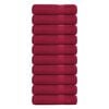 vidaXL Кърпи за баня FROGN 10 бр. бордо 100x150 см 360 г/м&sup2;
