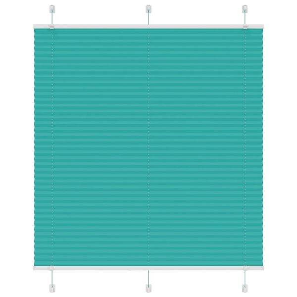 vidaXL Плисирана щора Petrol Green 120x150 cm Ширина на плата 119,4 cm