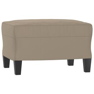 vidaXL Табуретка, таупе, 60x50x41 см, плат микрофибър