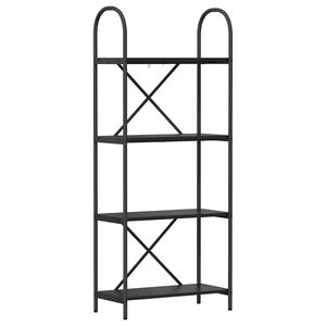vidaXL Рафт за книги 4 нива 60 x 30 x 146 см Инженерна дървесина