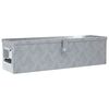 vidaXL Алуминиева кутия, 80,5x22x22 см, сребриста