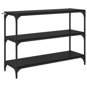 vidaXL Шкаф за книги Черен дъб 100 x 33 x 70,5 см