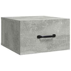 vidaXL Нощно шкафче за стенен монтаж, бяло, 35x35x20 см