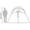 vidaXL Семейна куполна палатка, 6-местна, сиво-оранжева, водоустойчива