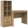 vidaXL Бюро Дъб 135,5 x 50 x 127 см 2 бр.