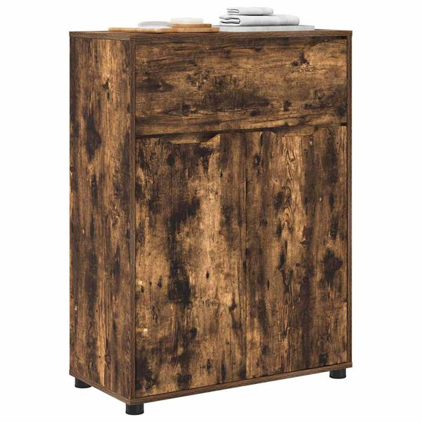 vidaXL Шкаф за баня Димян дъб 72,5 x 36,5 x 100 см Инженерно дърво