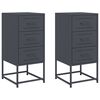 vidaXL Нощни шкафчета 2 бр антрацит 36x39x78 см стомана