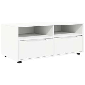 vidaXL ТВ шкаф 100 x 48 x 43 см Бяло Инженерна дървесина