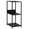 vidaXL Малка етажерка за книги черна 33,5x39,6x79,7 см инженерно дърво