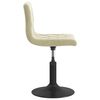 vidaXL Въртящи трапезни столове, 2 бр, кремави, кадифе