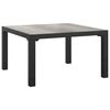 vidaXL Градинска маса за кафе сива 55x55x31 cм DPC и стомана