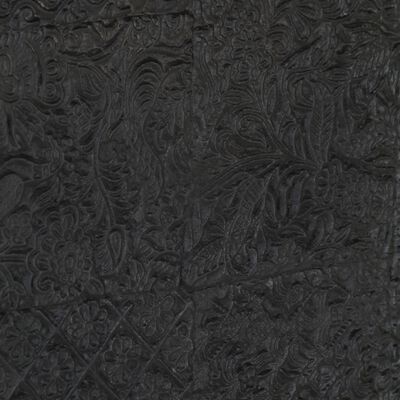 vidaXL ТВ шкаф, черен, 115x30x46 см, мангово дърво масив