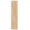 vidaXL Висок шкаф, сонома дъб, инженерно дърво