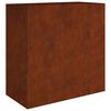 vidaXL Кашпа, 40x80x80 см, кортенова стомана