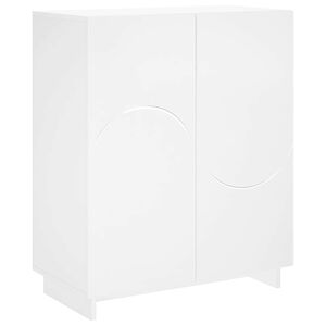 vidaXL Шкаф за обувки 73 x 38 x 87,5 см Инженерна дървесина Бяло