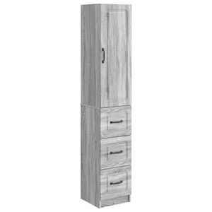 vidaXL Комплект шкафове 2 pcs Сив Сонома 33 x 34,5 x 87 см