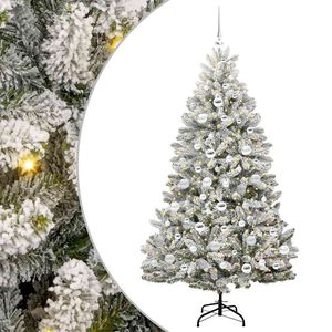 vidaXL С изкуствено коледно дърво 180 cm 300 LED светодиода Топло бяло