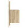 vidaXL Нощни шкафчета за стенен монтаж, 2 бр, дъб сонома
