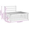 vidaXL Комплект дивани за открито 2 Брой Естествен 203,5 x 83 x 73 см
