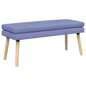 vidaXL Двойно легло Дънково син 110 x 40 x 47 см Текстил