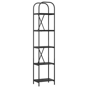 vidaXL Рафт за книги 5 нива 40 x 30 x 183 см Инженерна дървесина