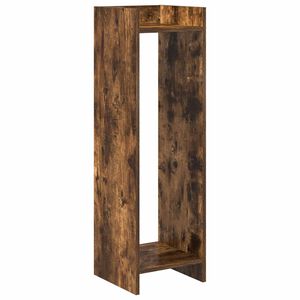 vidaXL Стойка за растения Опушен дъб 30 x 30 x 100 см