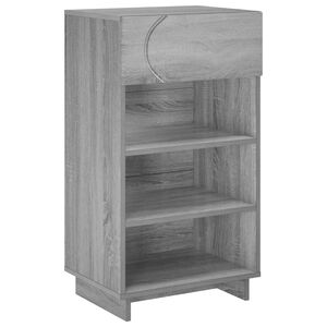 vidaXL Шкаф за обувки 48 x 38 x 87,5 см Инженерно дърво Сив Сонома
