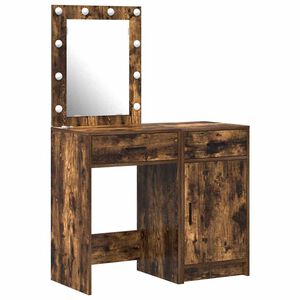 vidaXL Тоалетка 2 бр. Кафяво 50 x 41 x 135 см Инженерна дървесина