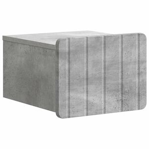 vidaXL Спален шкаф с монтаж на стена Бетонно сиво 33 x 34,5 x 24 см