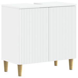 vidaXL Шкаф за мивка в баня ARNHEM Бяло 59,5 x 31,5 x 59 см